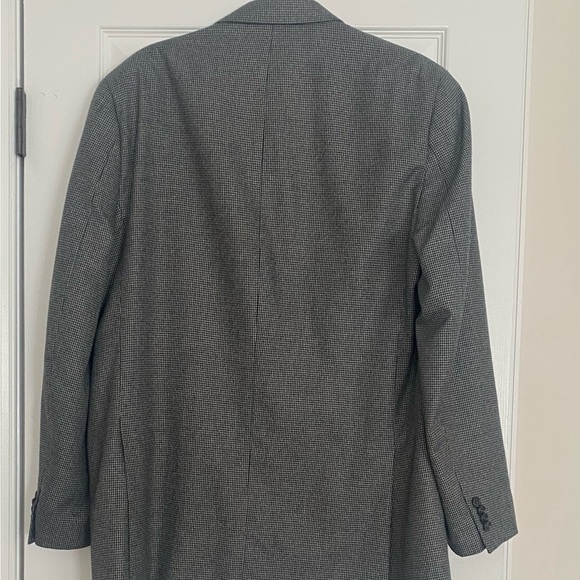 Michael Kors Men’s Classic Fit Black & Cream Houndstooth 2 Button Closure Sz 44L - Picture 2 of 6